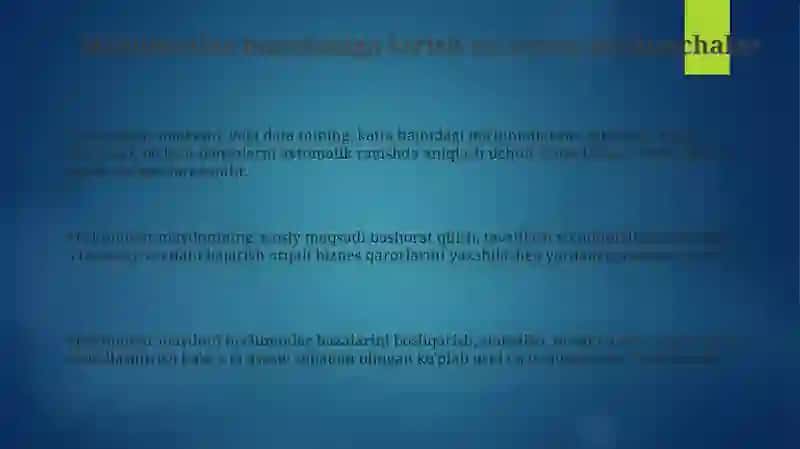 Ma'lumotlar maydoniga kirish va asosiy tushunchalar 3