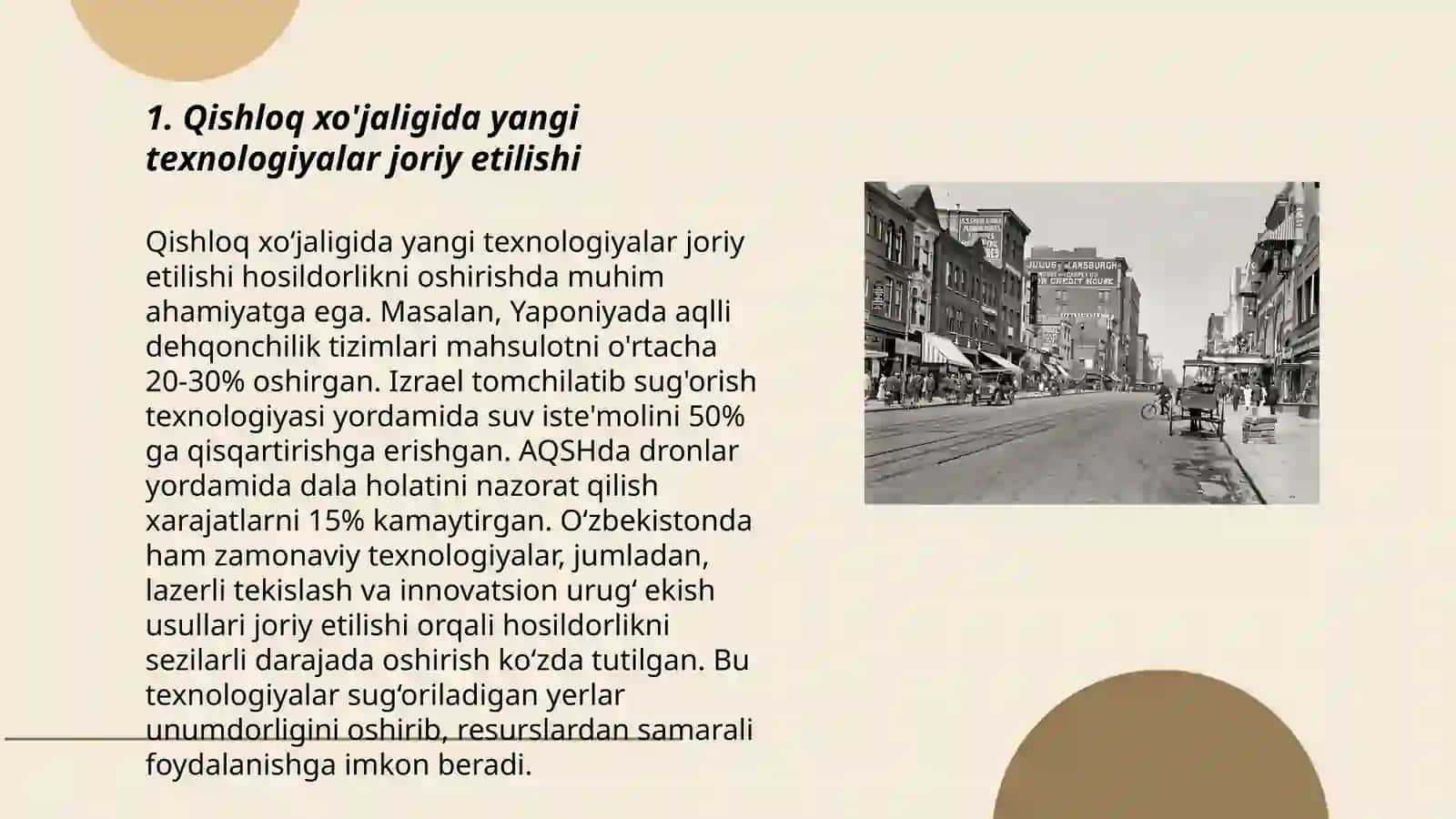 Qishloq xo'jaligida yangi texnologiyalar joriy etilishi 3