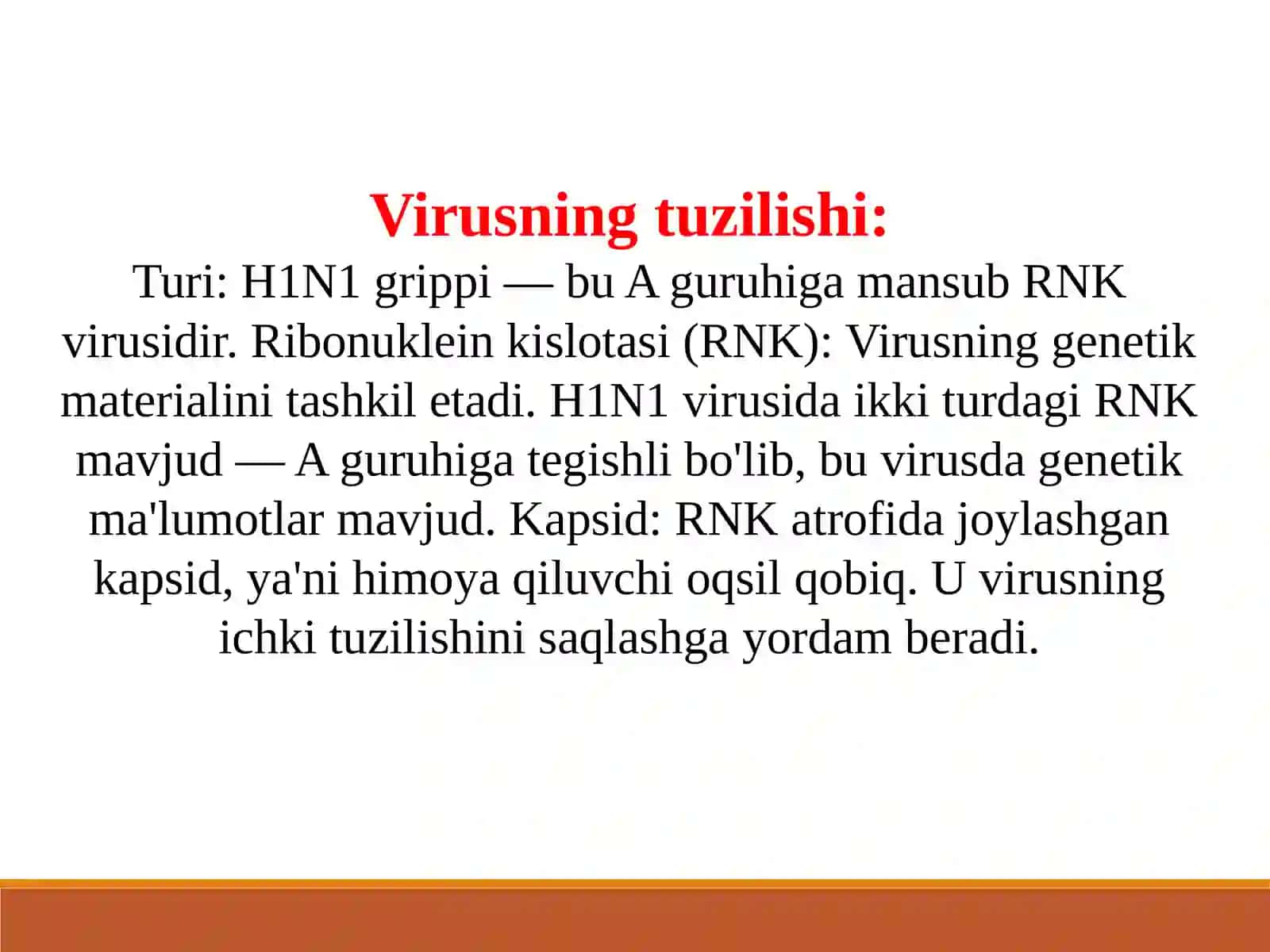 Cho’chqa grippi va uning xozirgi kundagi Taqdimot tibbiyot muammolari 3