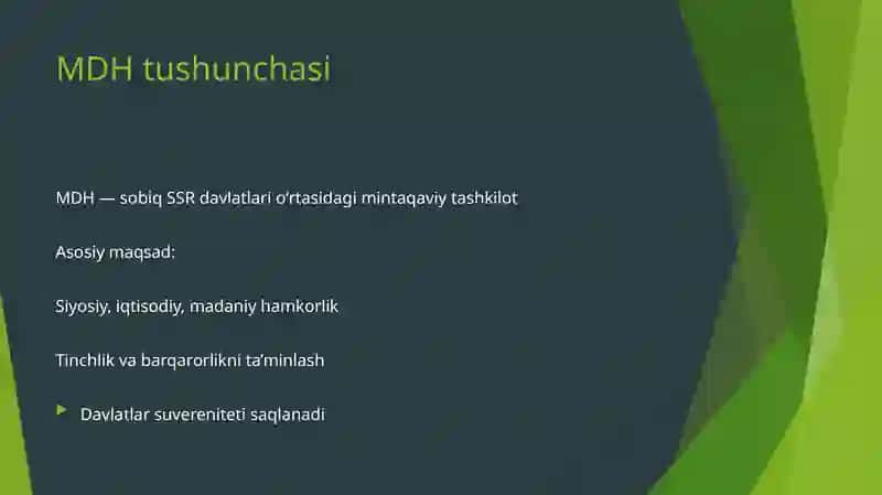 Oʻzbekiston va Mustaqil Davlatlar Hamdoʻstligi (MDH) munosabatlari 3