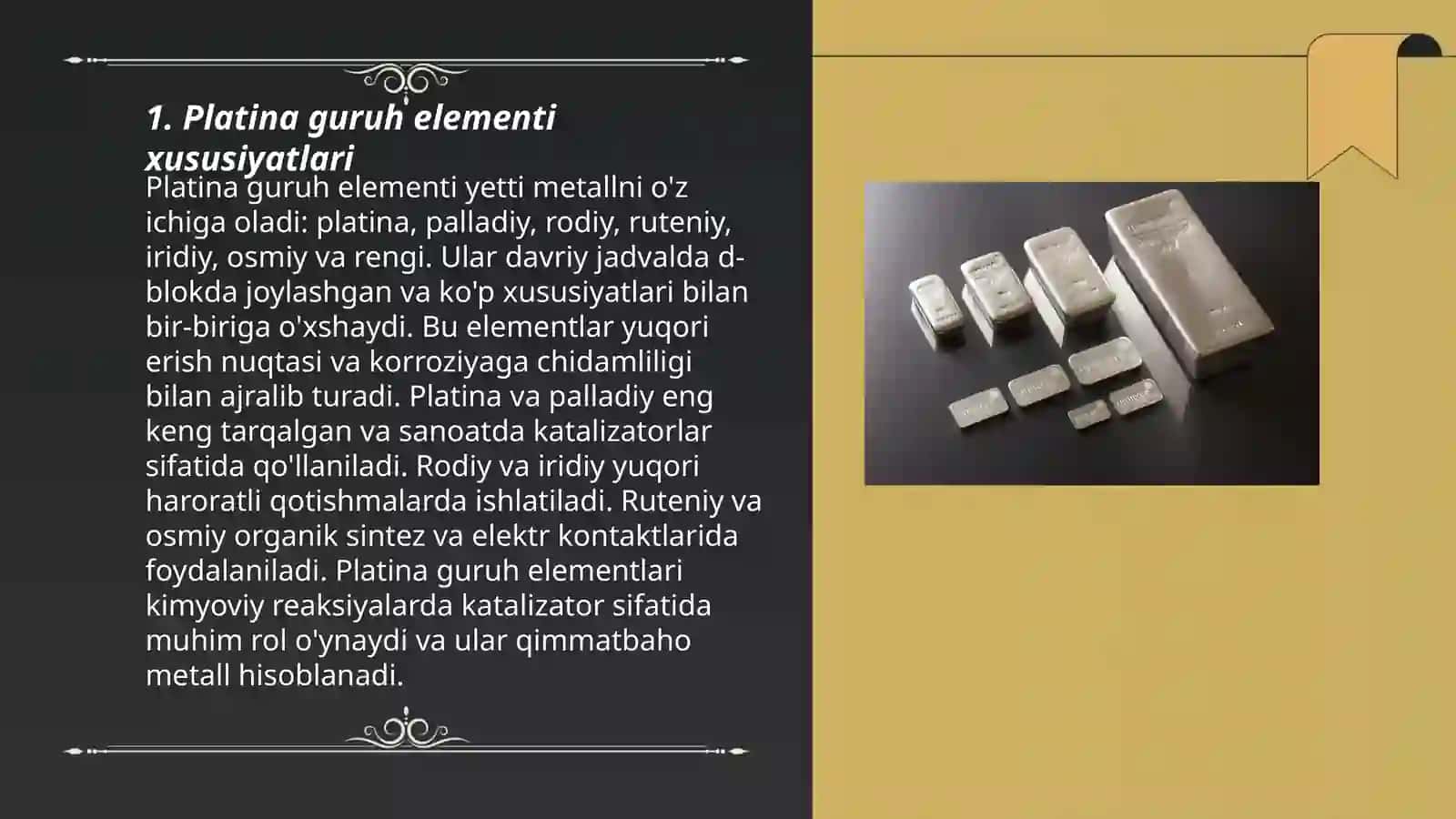 Platina guruhchasi elementlari 3