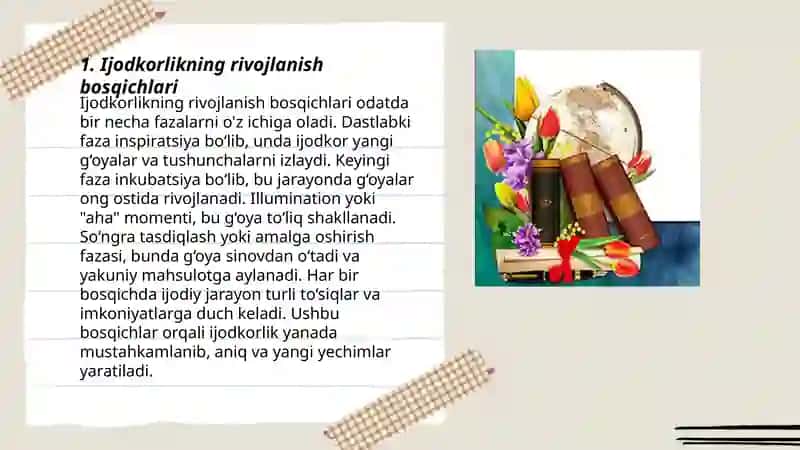 Sahnalashtirish faoliyati jarayonida bolalarda ijodkorlikni rivojlantirishning o‘ziga xosligi 3