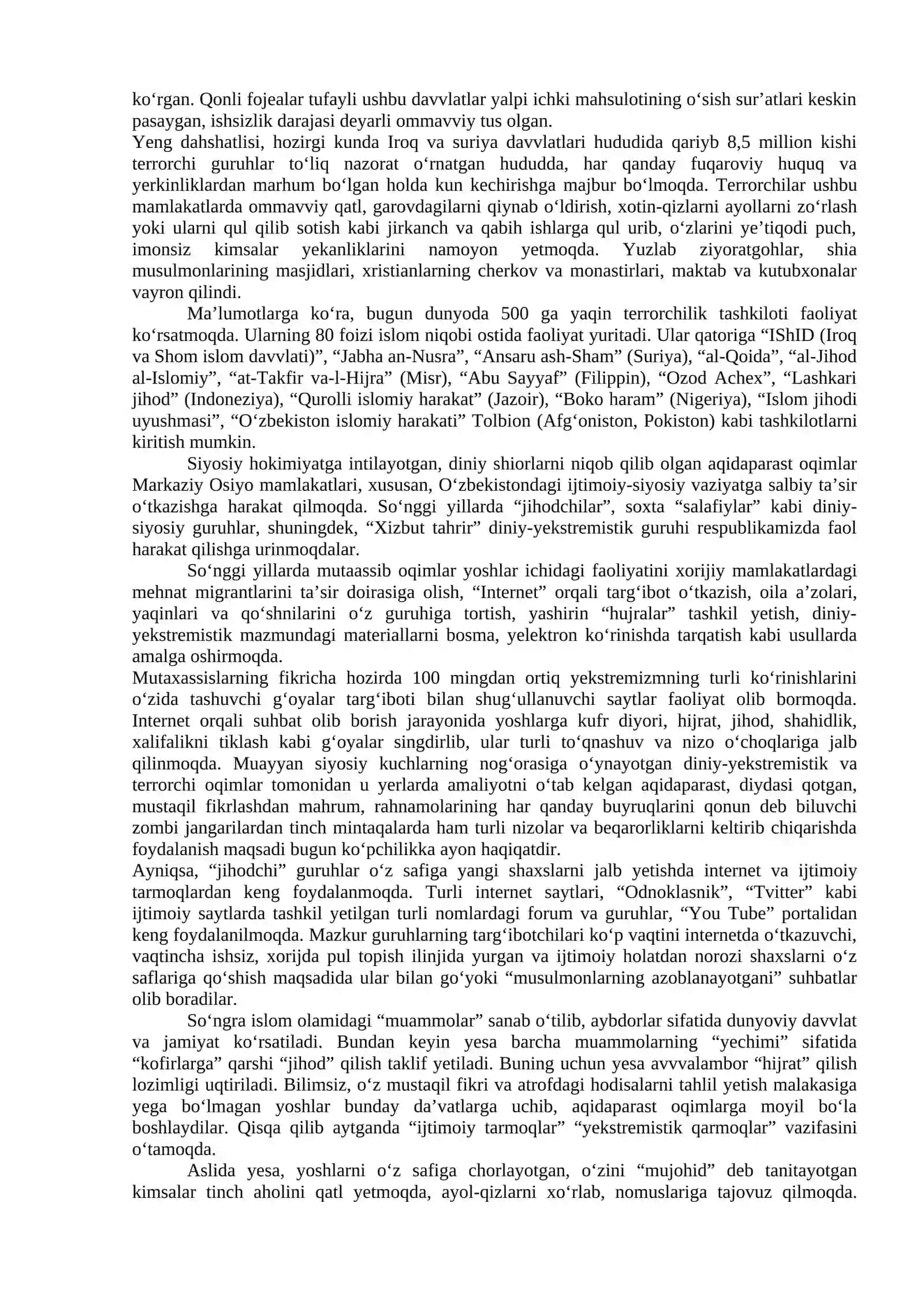 Xalqaro diniy tashkilotlar faoliyatining tarixi va ularning barqaror rivojlanish maqsadlariga erishishdagi ahamiyati 3