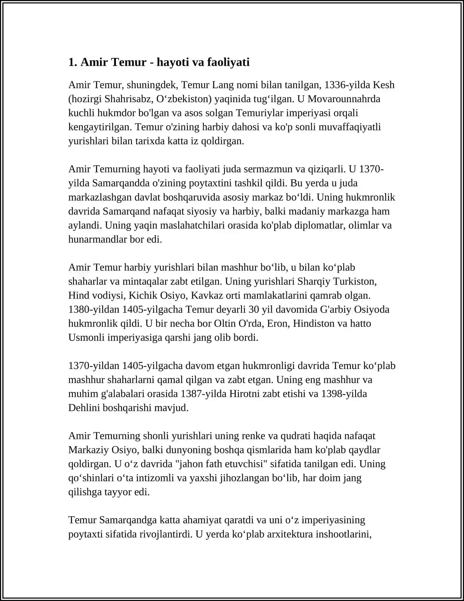 AMIR - TEMUR BUYUK DAVLAT ARBOBI 3