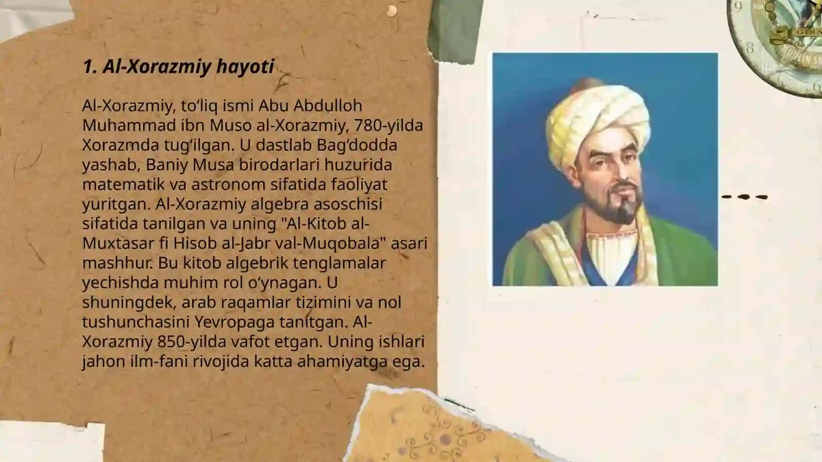 Al-Xorazmiyning algebra kitobi 3