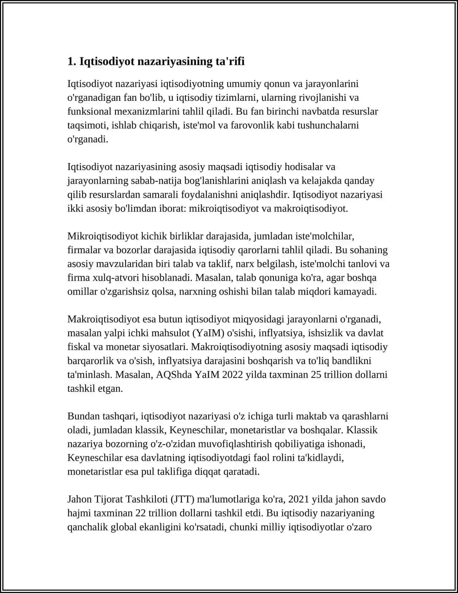 IQTISODIYOT NAZARYASI FANINING PREDMETI VA BILISH USULLARI 3