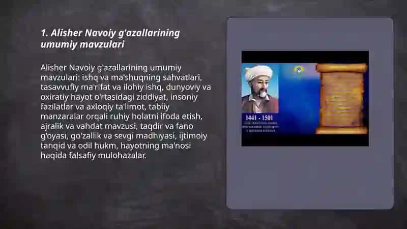Alisher Navoiy g'azallari 3