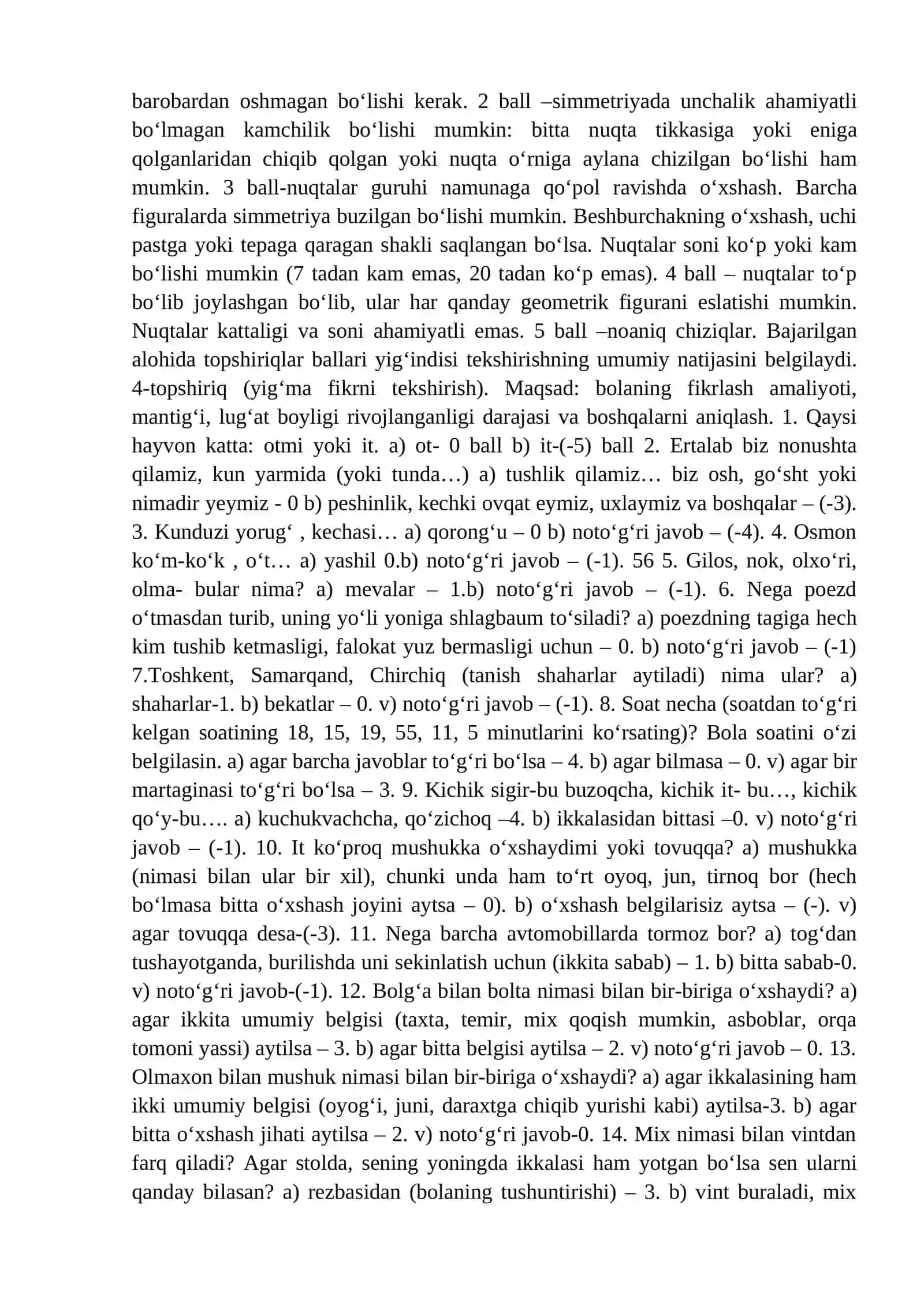 Bolaning shaxsiy-psixologik va aqliy rivojlanganligini tashxislash 3