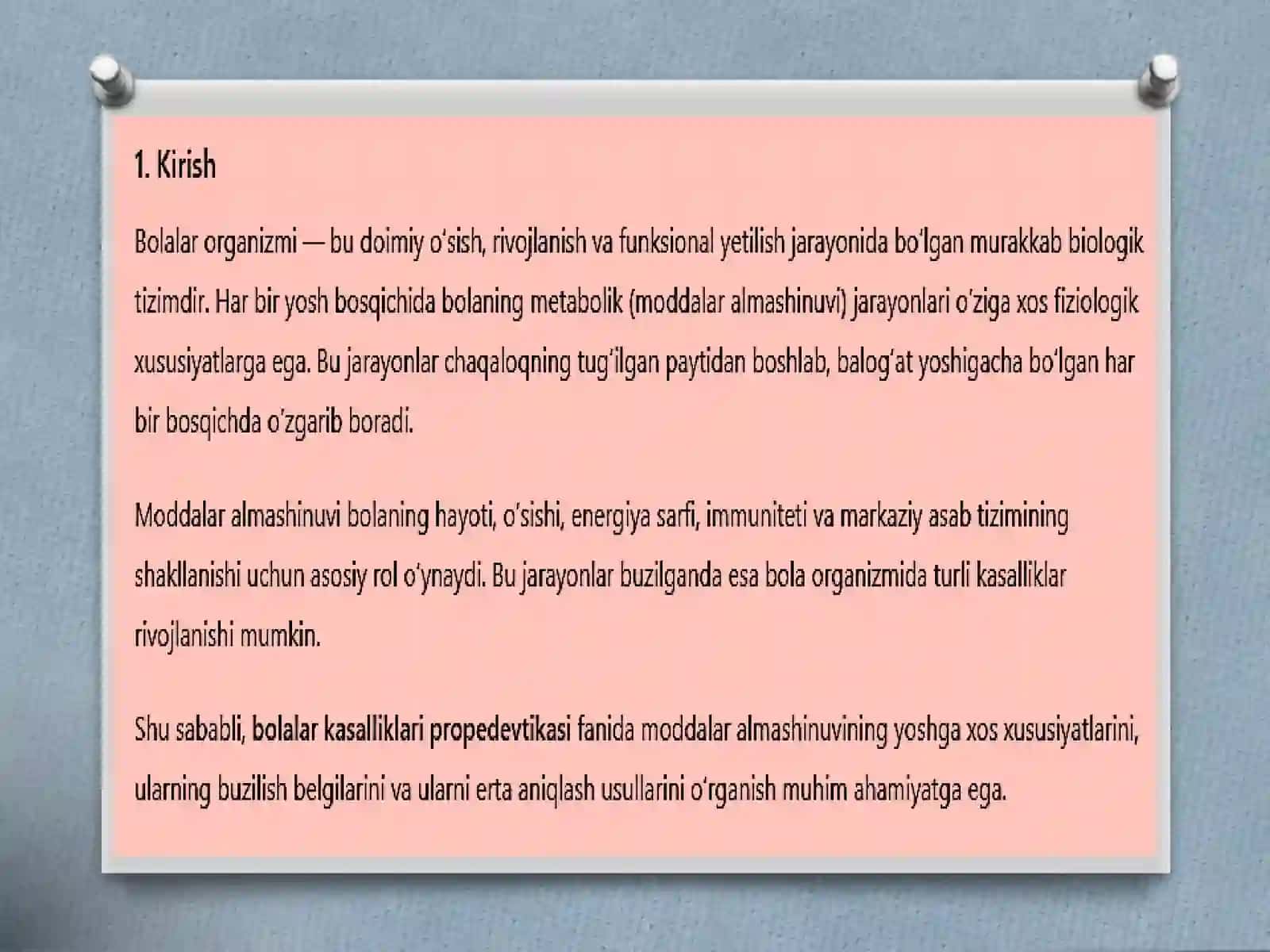 BOLALAR KASALLIKLARI PROPEDEVTIKASI 3