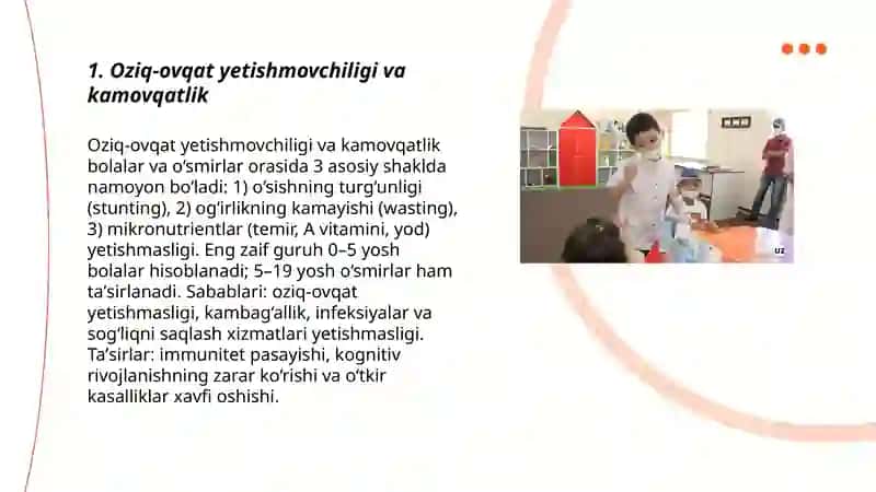 Bolalar Va О‘smirlar Salomatligining Umumiy Muammolari 3