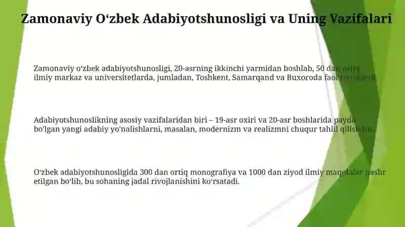 Oʻzbek adabiyotshunoslari va ularning fan rivojida tutgan o‘rni 3