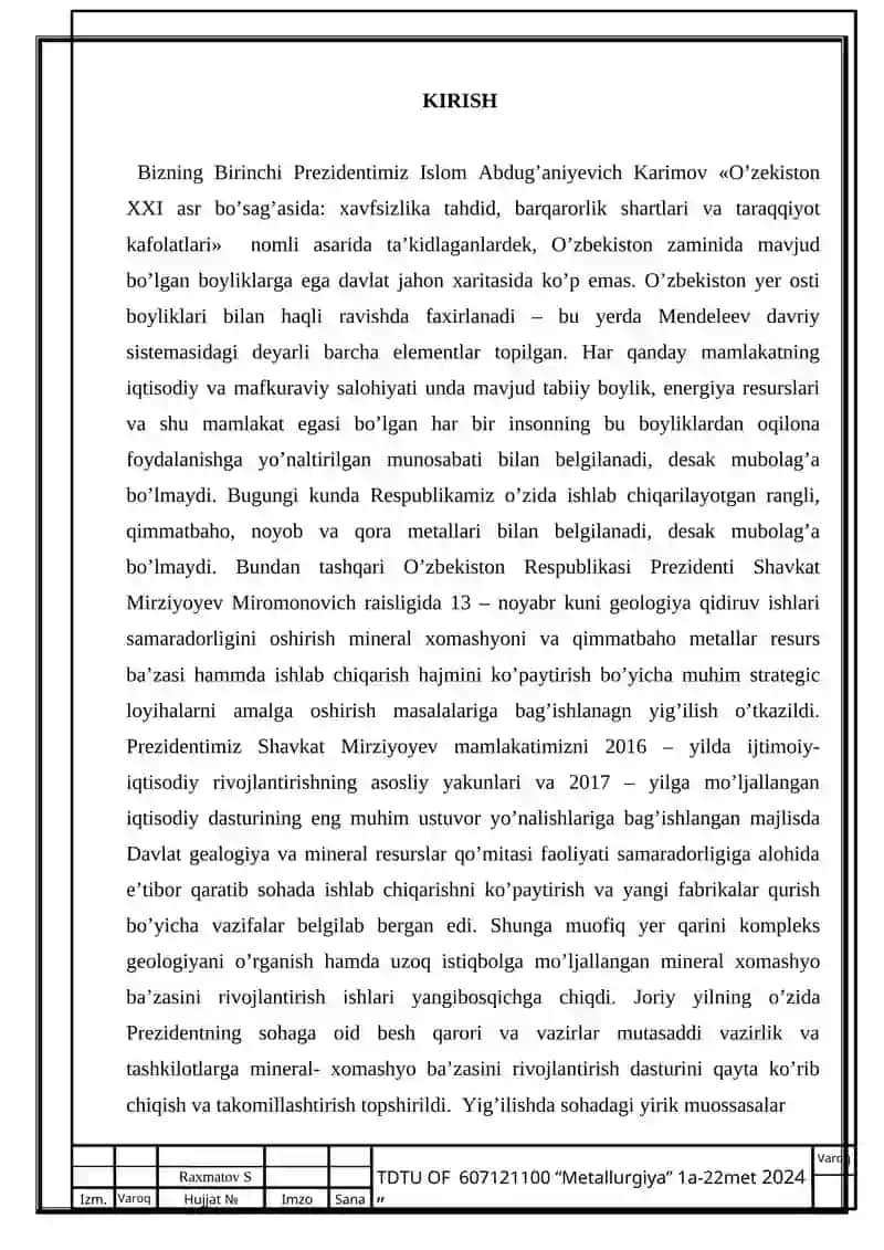 Mis konsentratini Suyuq vannada eritish amaliyoti 3