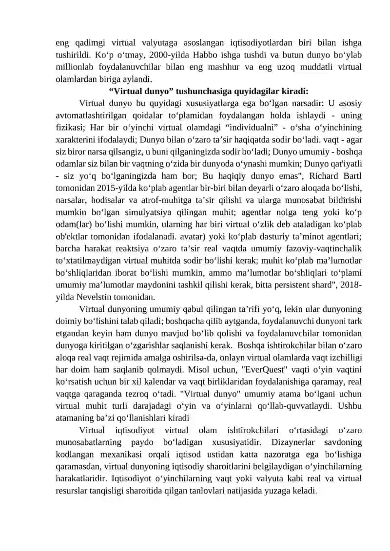 Virtual olam jozibadorligiga qaramlik va uning oqibatlari 3