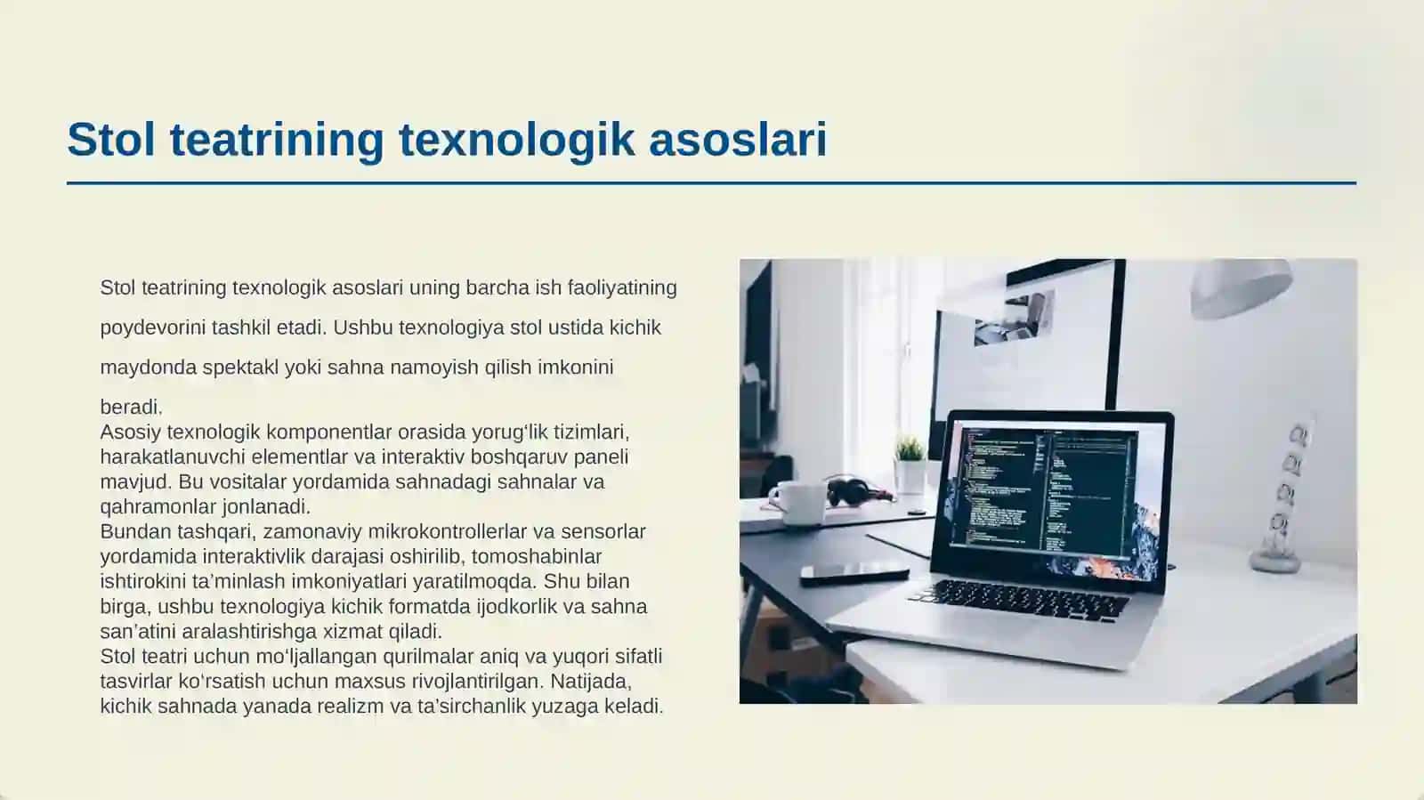 STOL TEATRINING TEXNOLOGIYASI VA AMALIY IMKONIYATLARI 3