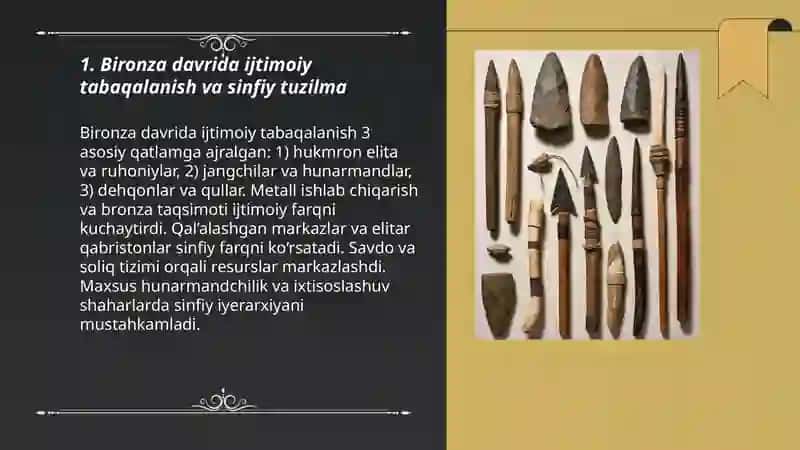 Bironza davrida ijtimoiy-iqtisodiy munosabatlar 3