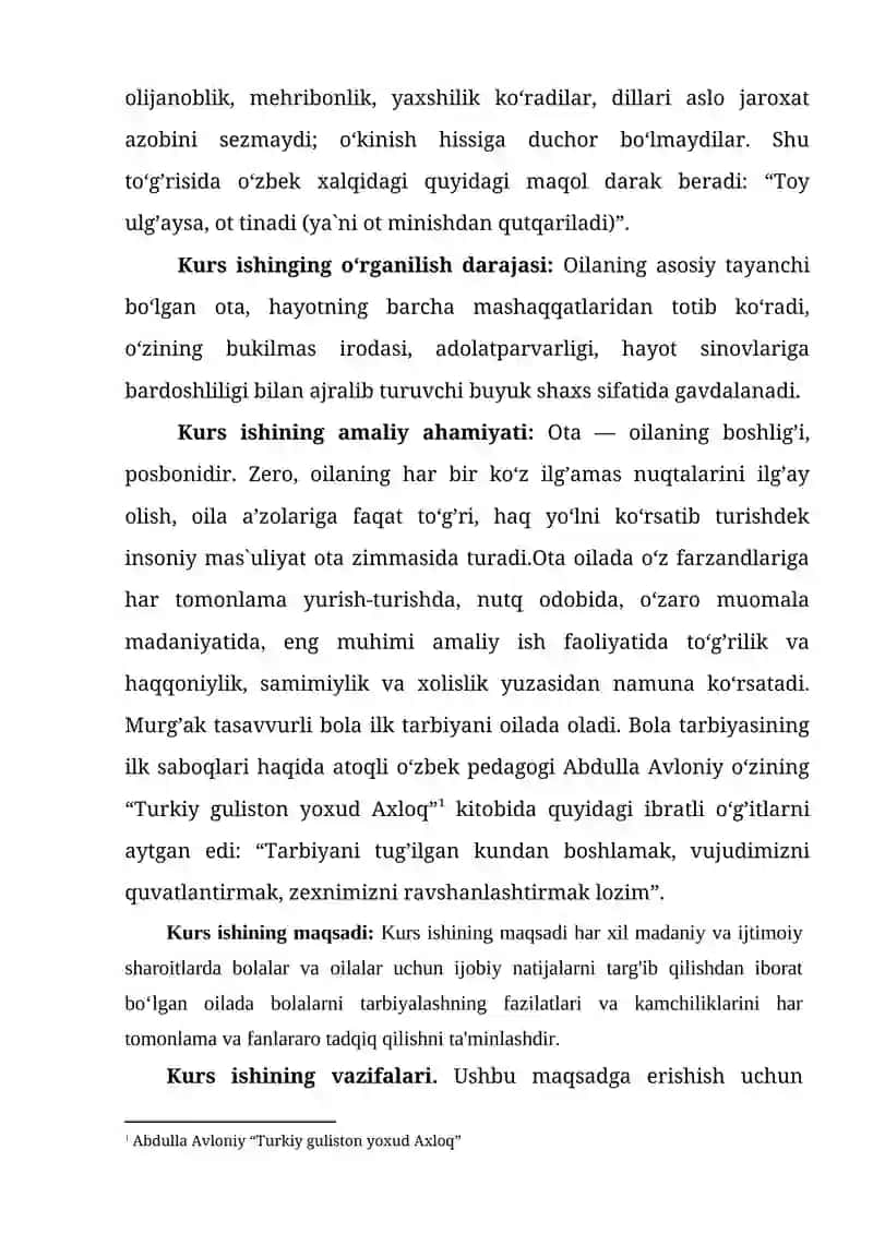 Oilada farzand tarbiyasida yetti fazilat va yetti noqislik 3