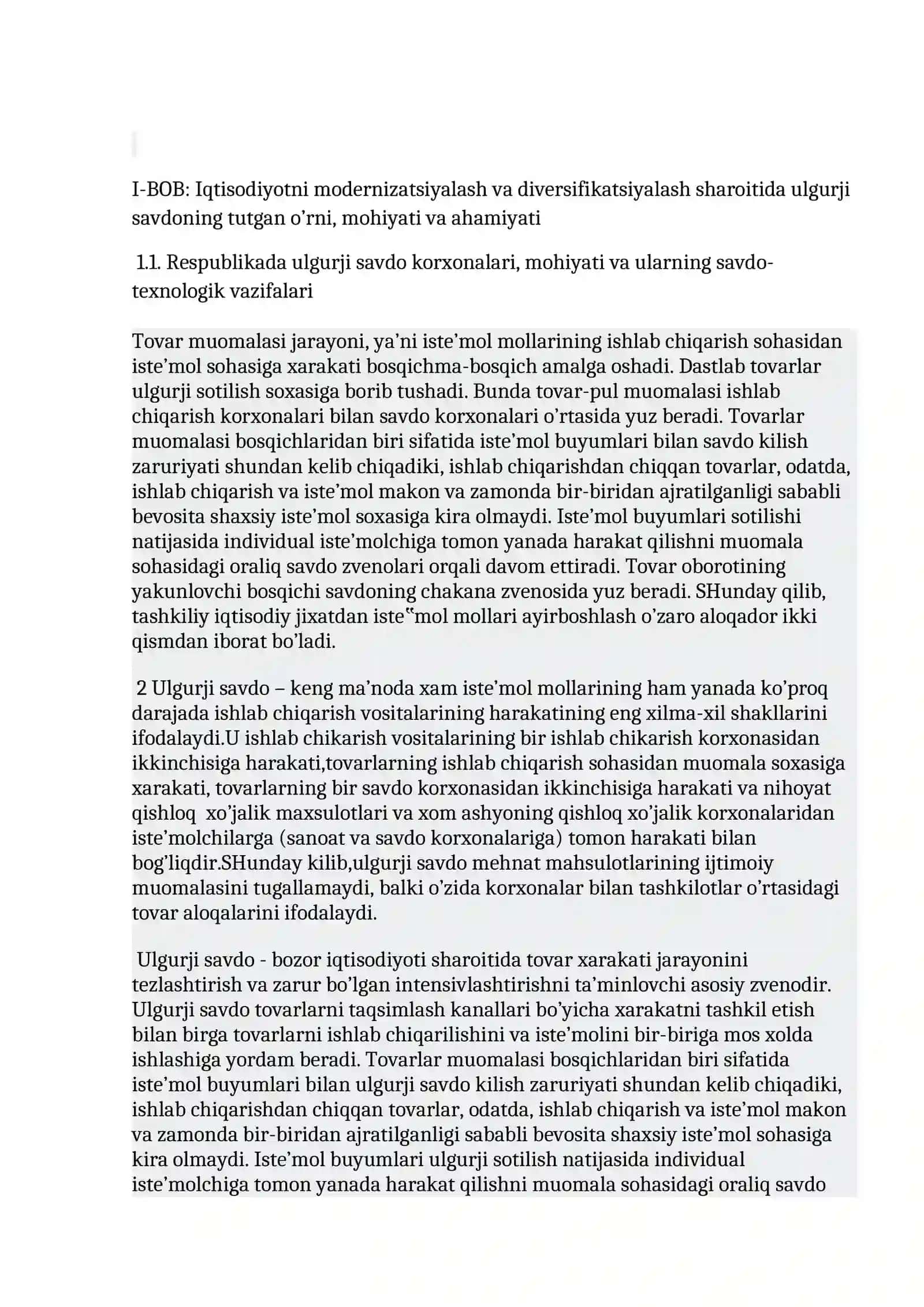 Ulgurji savdoni rivojlantirishda marketing tamoyillaridan foydalanish 3