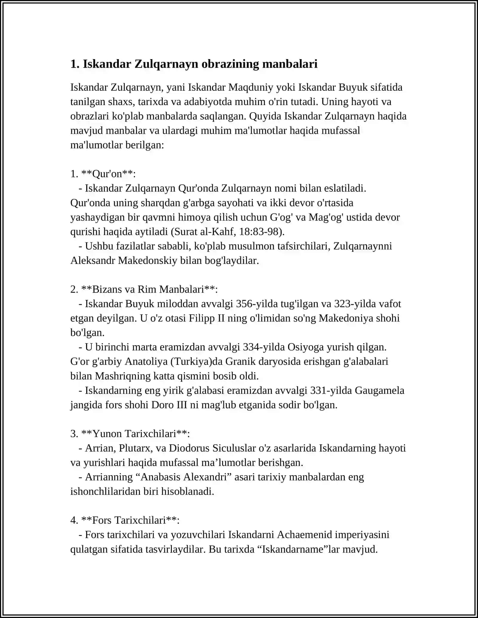 QISSASI RABGʻUZIY"DA ISKANDAR ZULQARNAYN OBRAZI TALQINI 3
