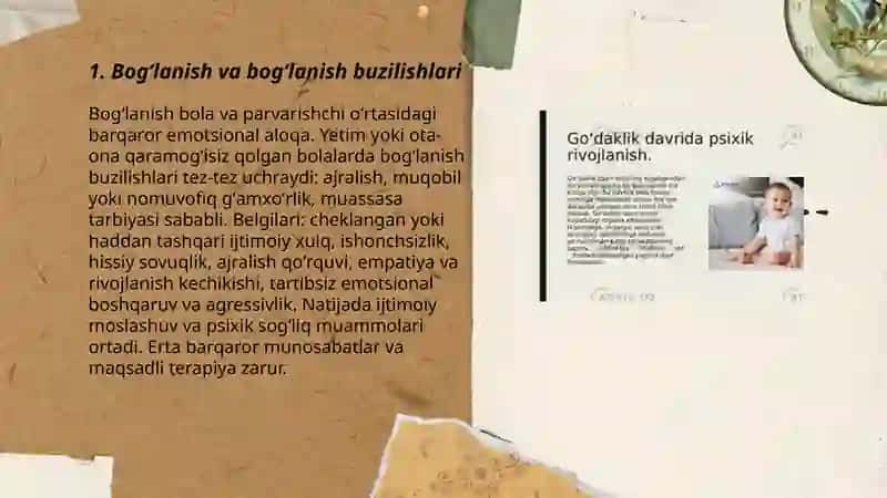 Yetim va ota ona qaramogʻisiz qolgan bolalarning umumiy psixologik tavsifi 3