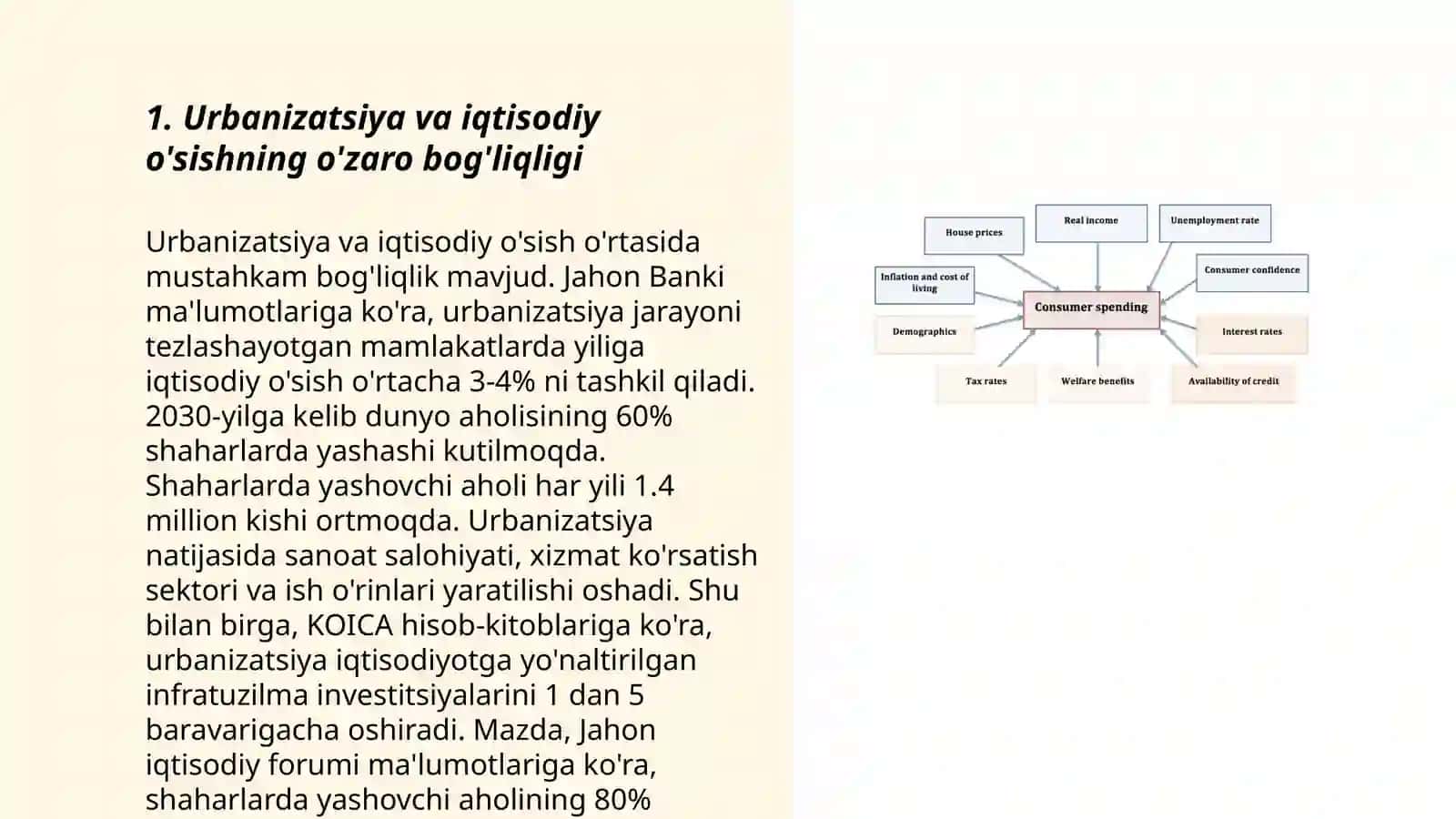 Urbanizatsiya va iqtisodiy o'sishda urbanizatsiyaning roli 3