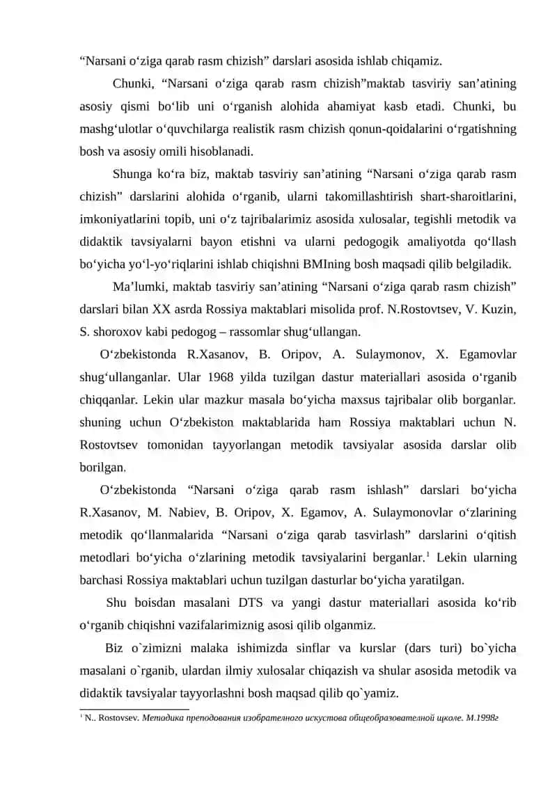 Maktab tasviriy san'atning dastur, darslik va o‘quv metodik qo‘llanmalar 3