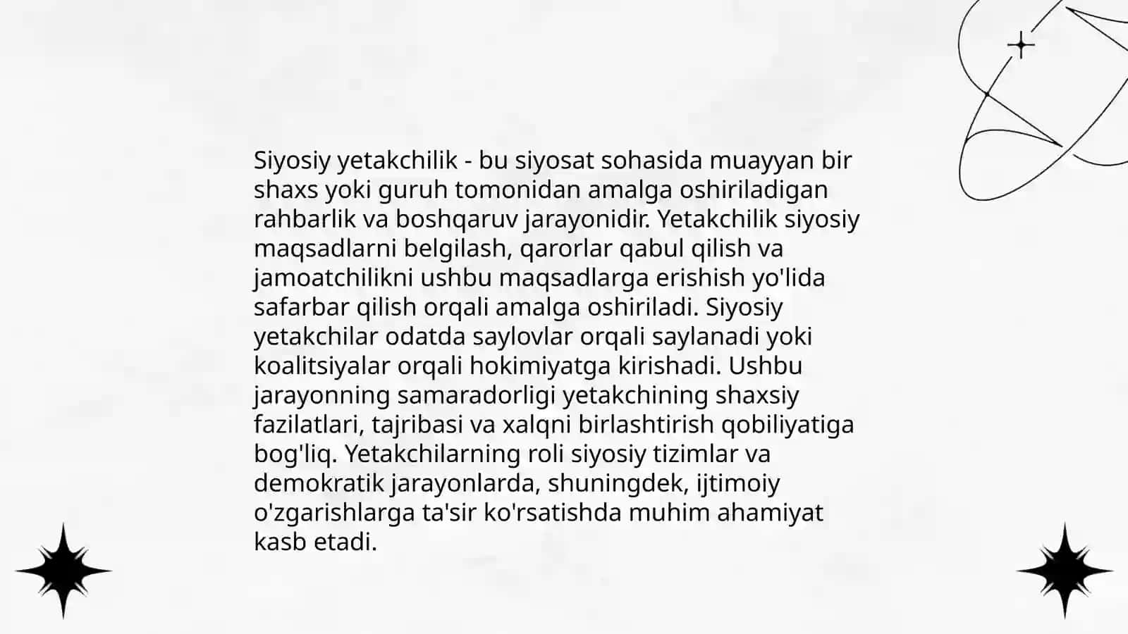 Siyosiy Yetakchilik Tipologiyasi 3