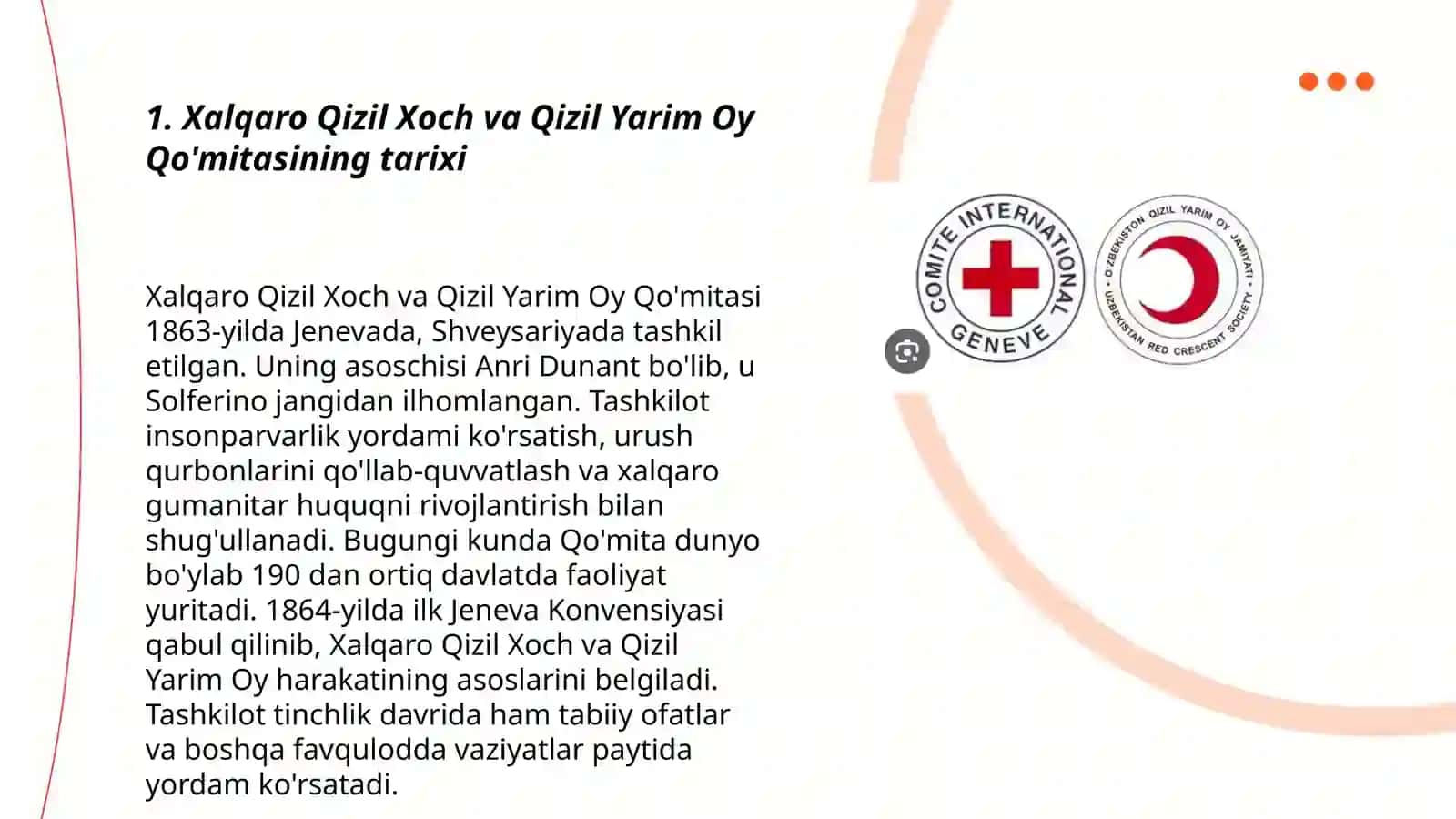 Xalqaro Qizil Xoch va Qizil Yarim Oy harakatining tuzilishi va asosiy tamoyillari 3