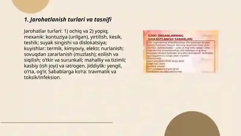 Jarohatlanish va kasb kasalliklari 3