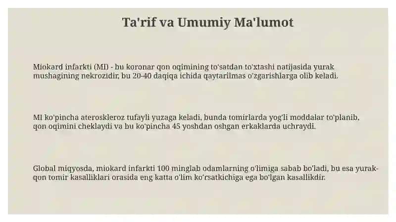 Miokard infarkti erta va kechki asoratlari 3