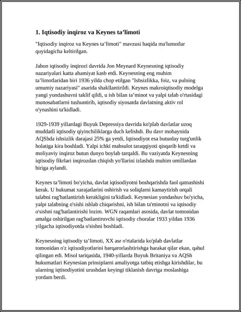 KEYNS VA KEYNSCHILIK TAʼLIMOTI 3