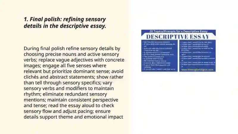 Descriptive essay 3