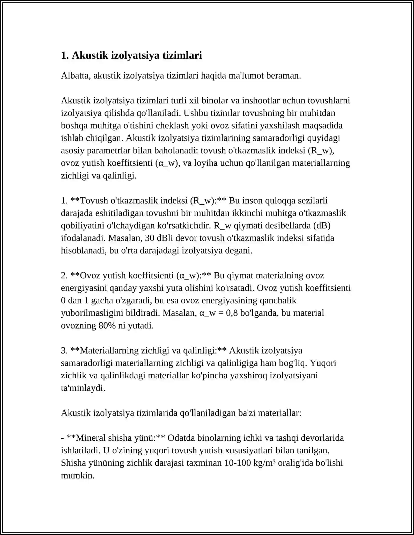 Akustik izolyatsiya tizimlari 3