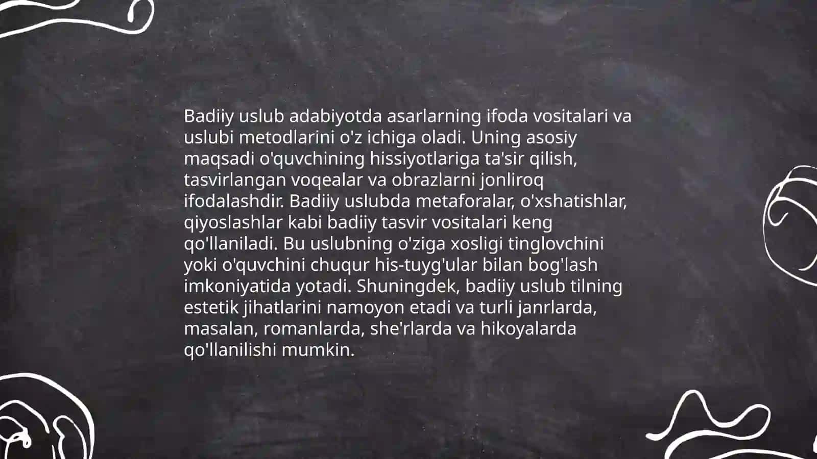 Badiiy uslub adabiyotda 3