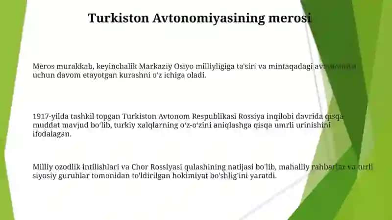 Turkiston muxtoriyatining tashkil topishi 3