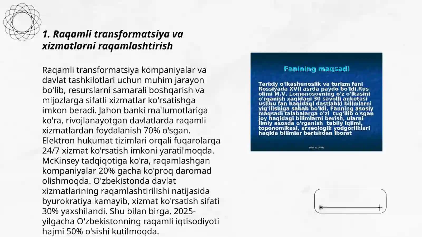 Raqamli transformatsiya va xizmatlarni raqamlashtirish 3