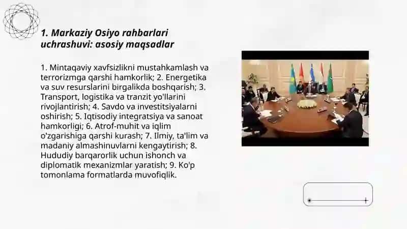 Markaziy Osiyo rahbarlari uchrashuvi 3