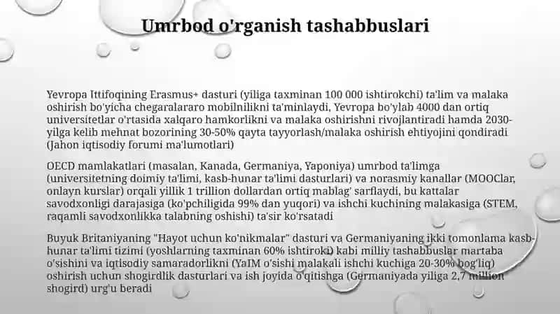Iqtisodiy rivojlangan mamlakatlarda ta’lim tizimi 3
