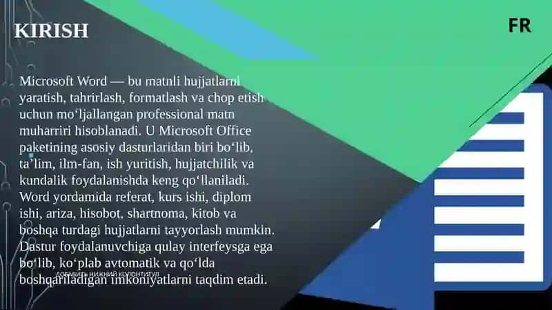 Word Dasturi 3