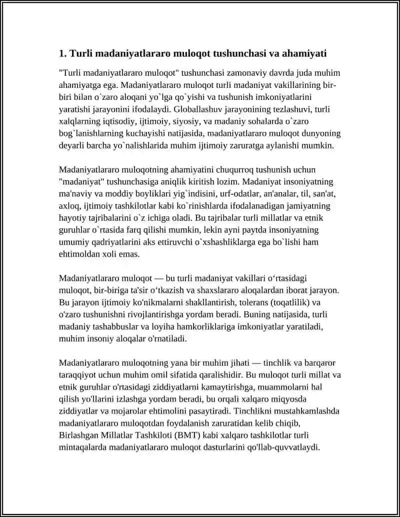 Turli madaniyatlararo muloqotlarda ishtirok 3