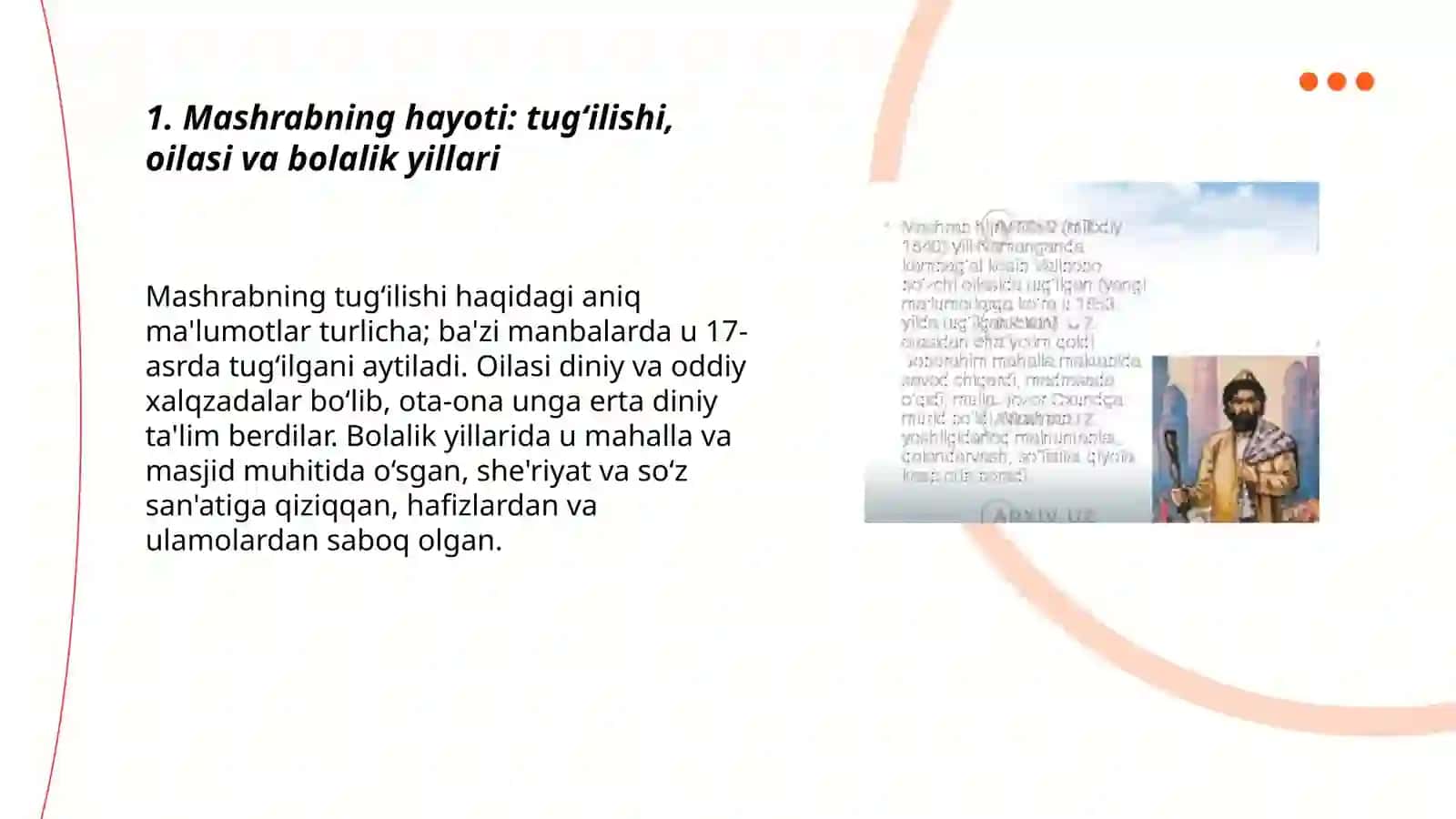 Mashrab hayoti va falsafaga qo’shgan hissasi 3