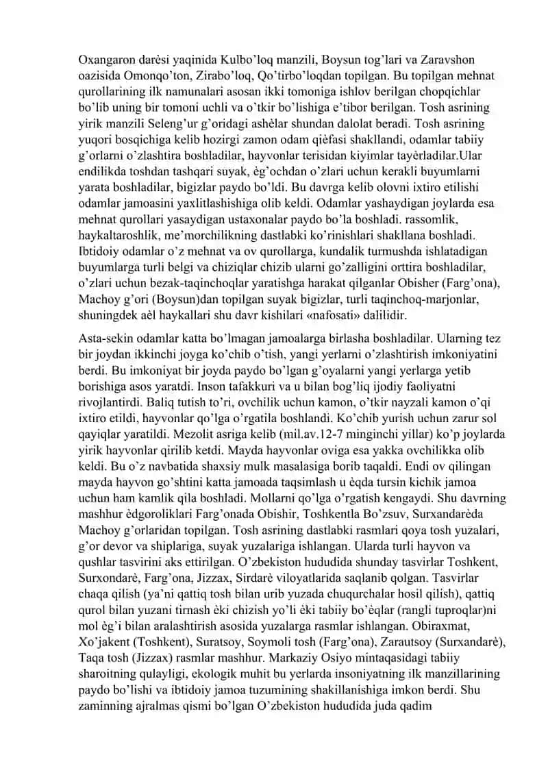 O'ZBEKISTONNING ENG QADIMGI DAVR MADANIYATI VA SAN'ATI. 3
