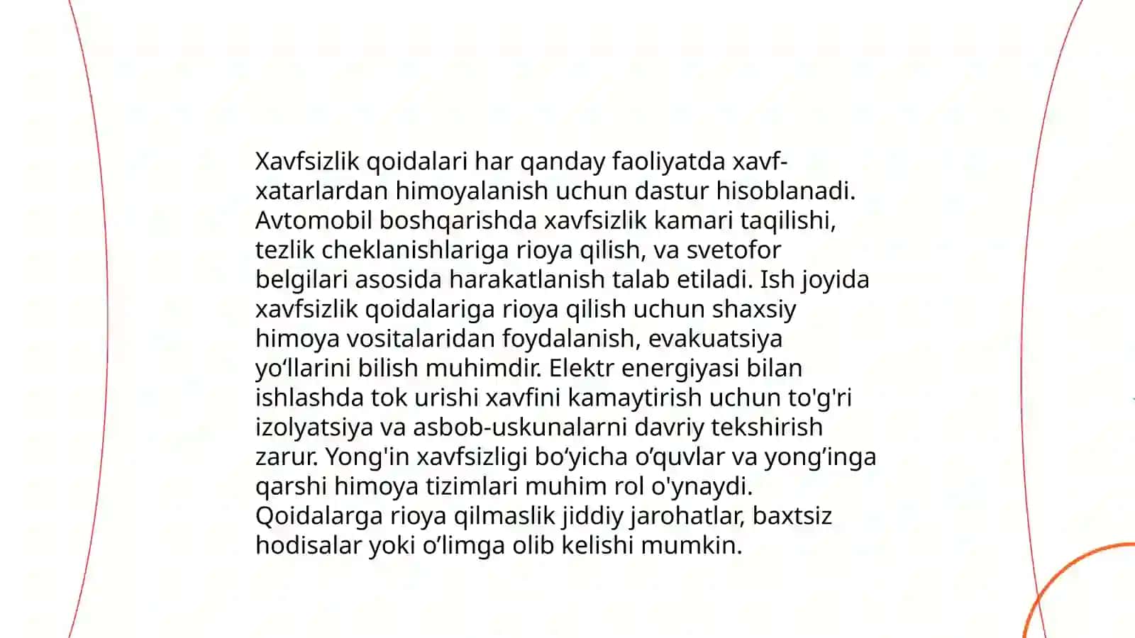 Xavfsizlik qoidalari 3