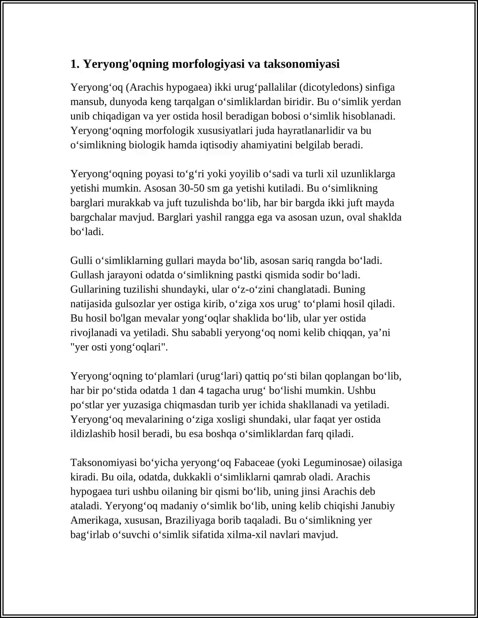 YERYONG'OQ BIOLOGIYASI VA YETISHTIRISH TEXNOLOGIYASI 3