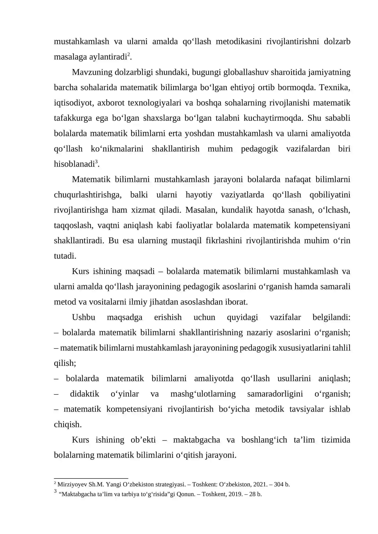 Bolalarda matematik bilimlarni muhtahkamlash va ularni amalda qo’llash 3