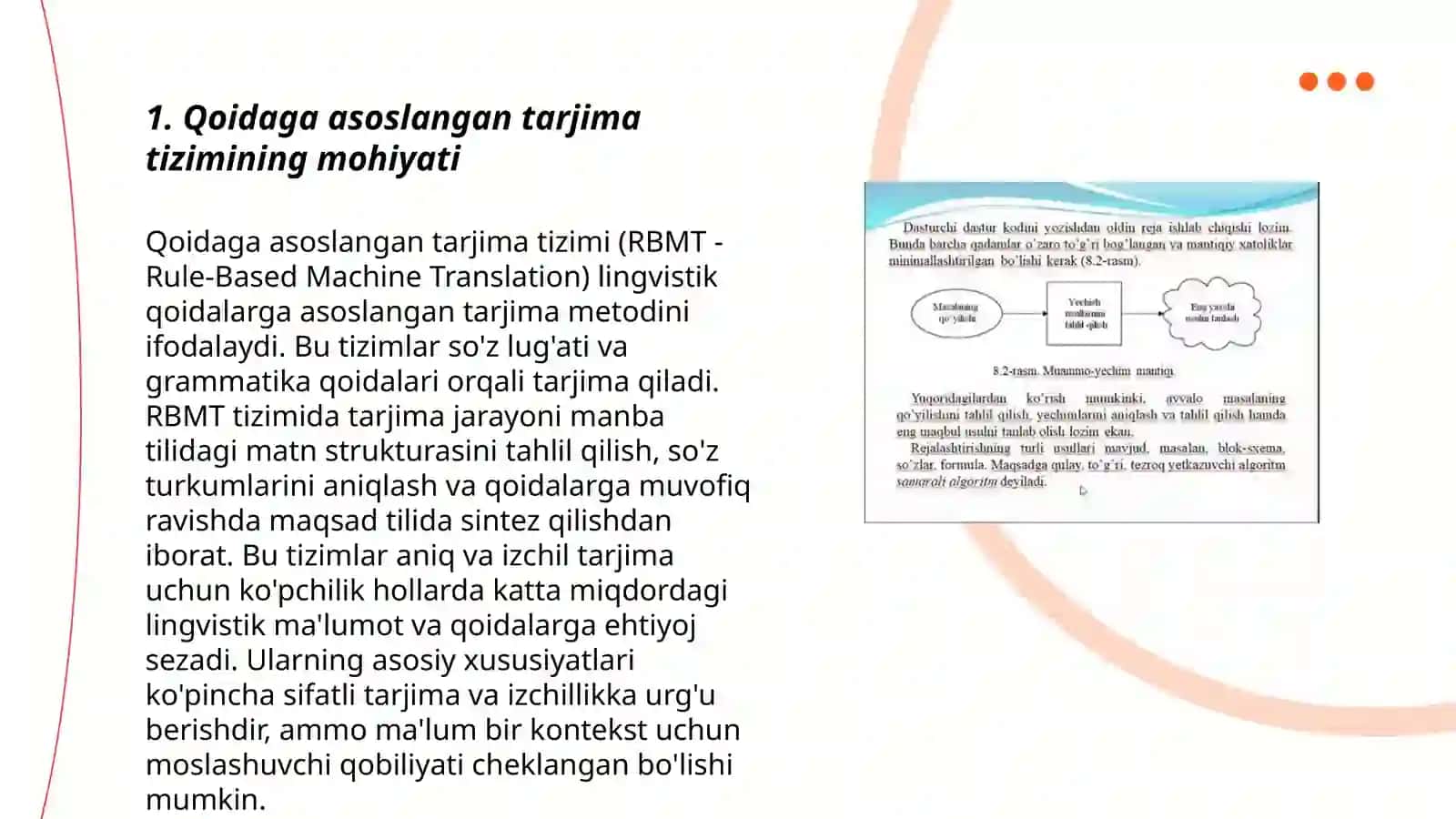 Qoidaga asoslangan mashina tarjimasi texnologiyasining lingvistik algoritmini yaratish 3