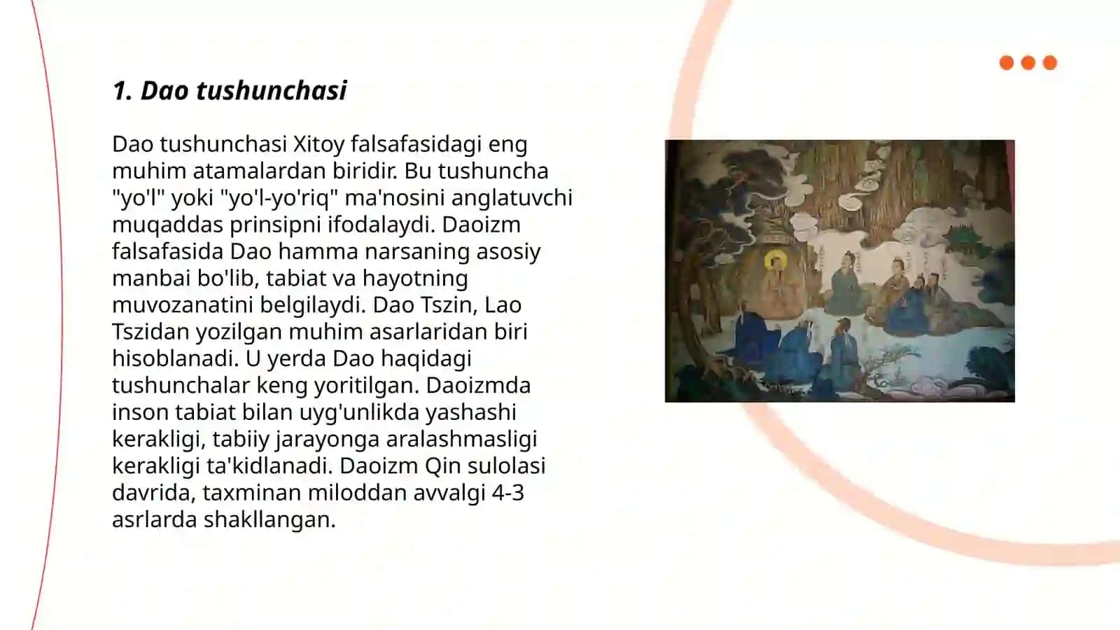 Daosizm dini va Dao tushunchasi 3