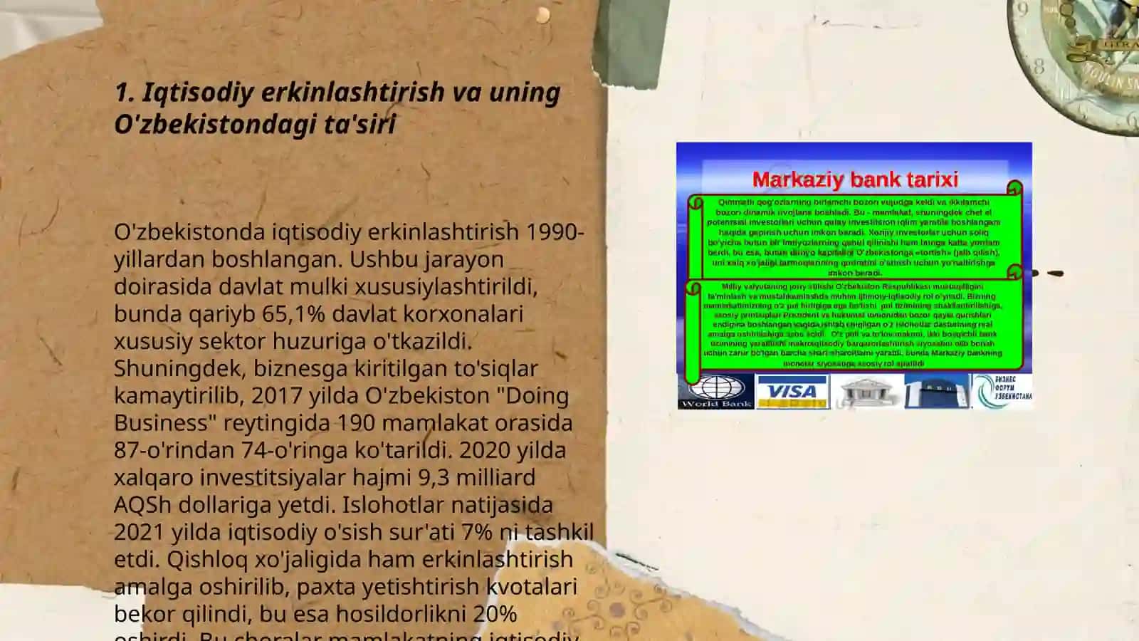 Iqtisodiy islohotkarning amalga oshirilishi, bozor munosabatlarining shakllanishi 3