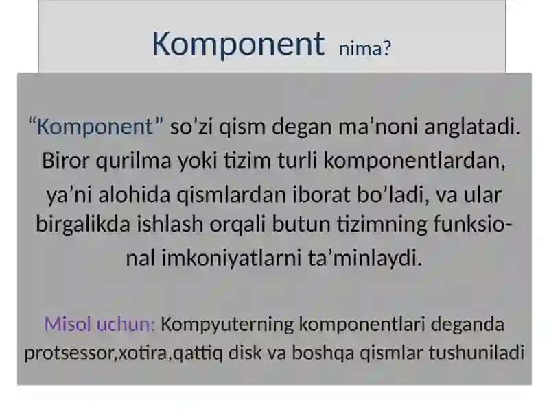 Sun’iy intellekt texnologiyasining asosiy komponentlari 3