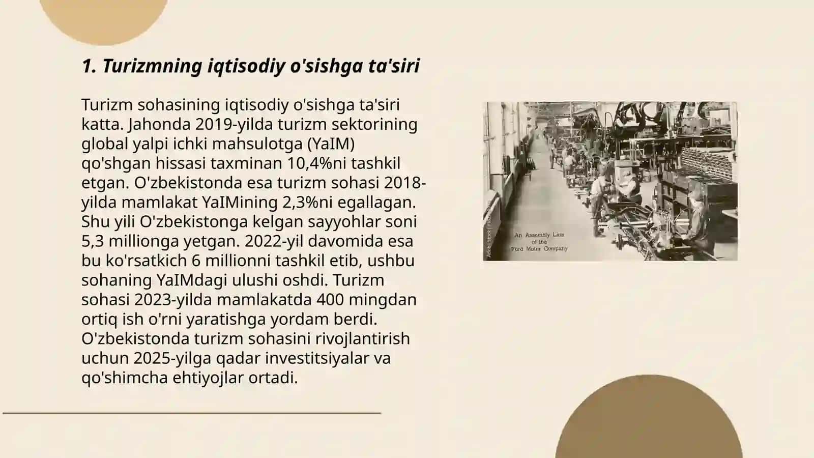 Turizmning iqtisodiyotga ta'siri 3