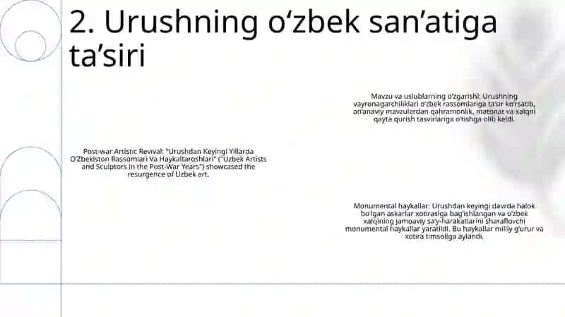 Urushdan Keyingi Yillarda O'zbekiston Rassomlari Va Haykaltaroshlari 3